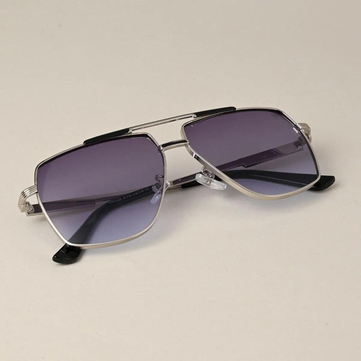 Metal WayfarerSunglasses for Men & Women - Silver