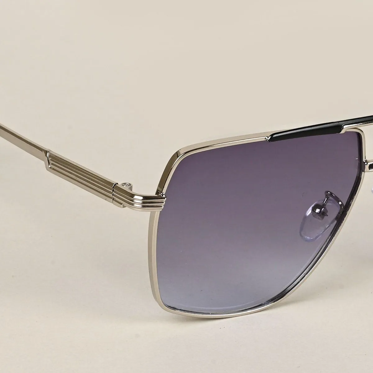 Metal WayfarerSunglasses for Men & Women - Silver