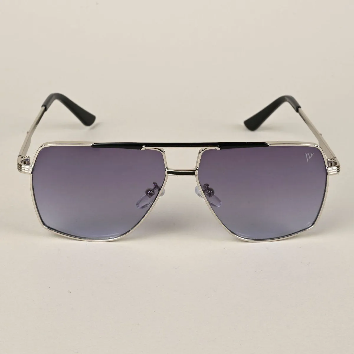 Metal WayfarerSunglasses for Men & Women - Silver