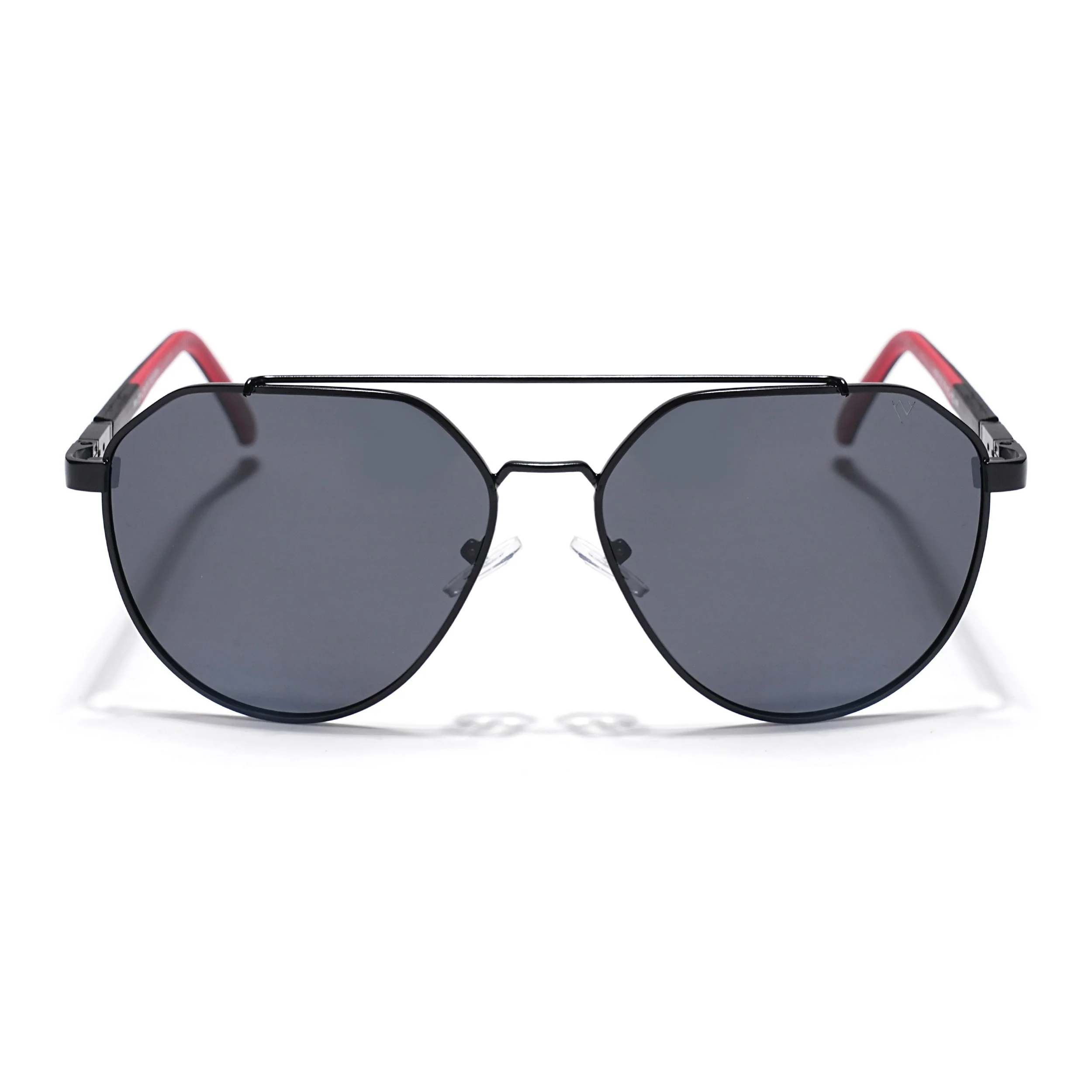 Black Aviator Polarized Sunglasses - PMG4286