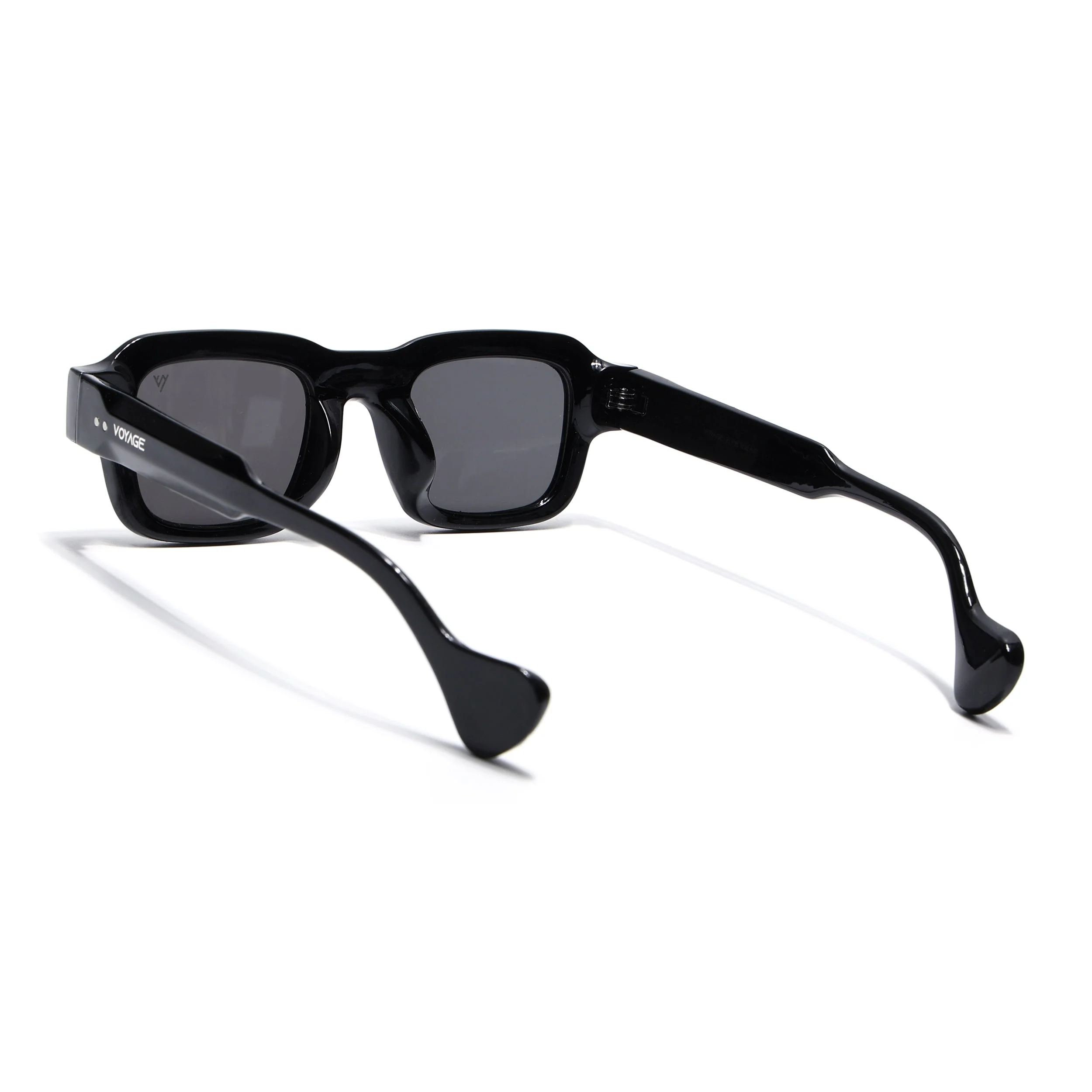 Square Sunglasses for Men & Women (Black Lens | Black Frame - MG7155