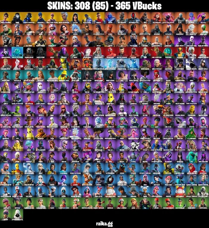 Fortnite Account ( PC / NINTENDO ) (CANDY AXE, REAPER AXE, RECON CHAMPION, CLUTCH, WORLD WARRIOR) (308 Skins)