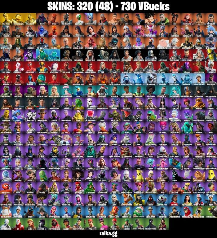 Fortnite Account ( PC / NINTENDO ) (GOLD MIDAS, GOLD BRUTUS, GOLD MEOWSCLES, NEW STW, GOLD MIDAS, ROGUE AGENT) (320 Skins)