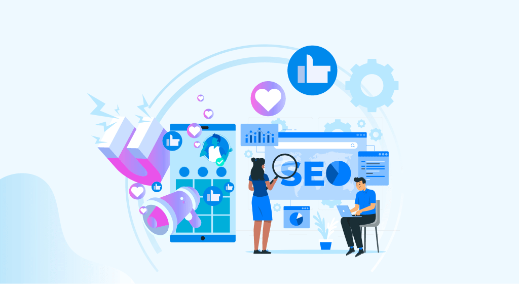 SEO and social media strategy working together to boost search visibility and engagement
