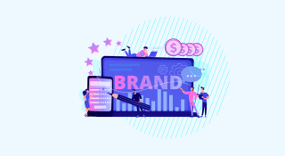 A brand monitoring dashboard tracking mentions, sentiment and reviews across the web