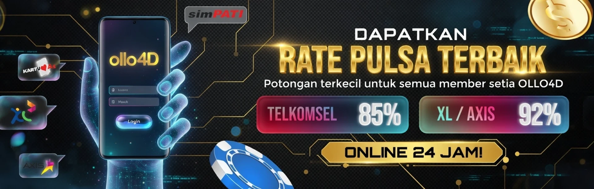 Rate Pulsa TATA4D