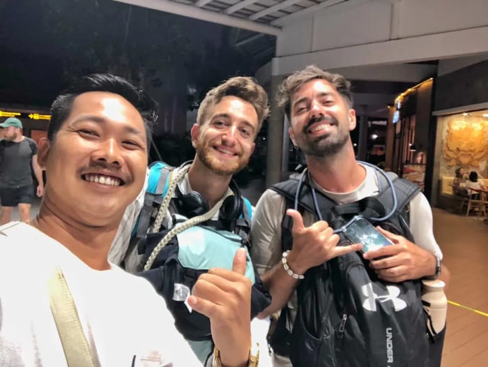 Friendly local taxi driver