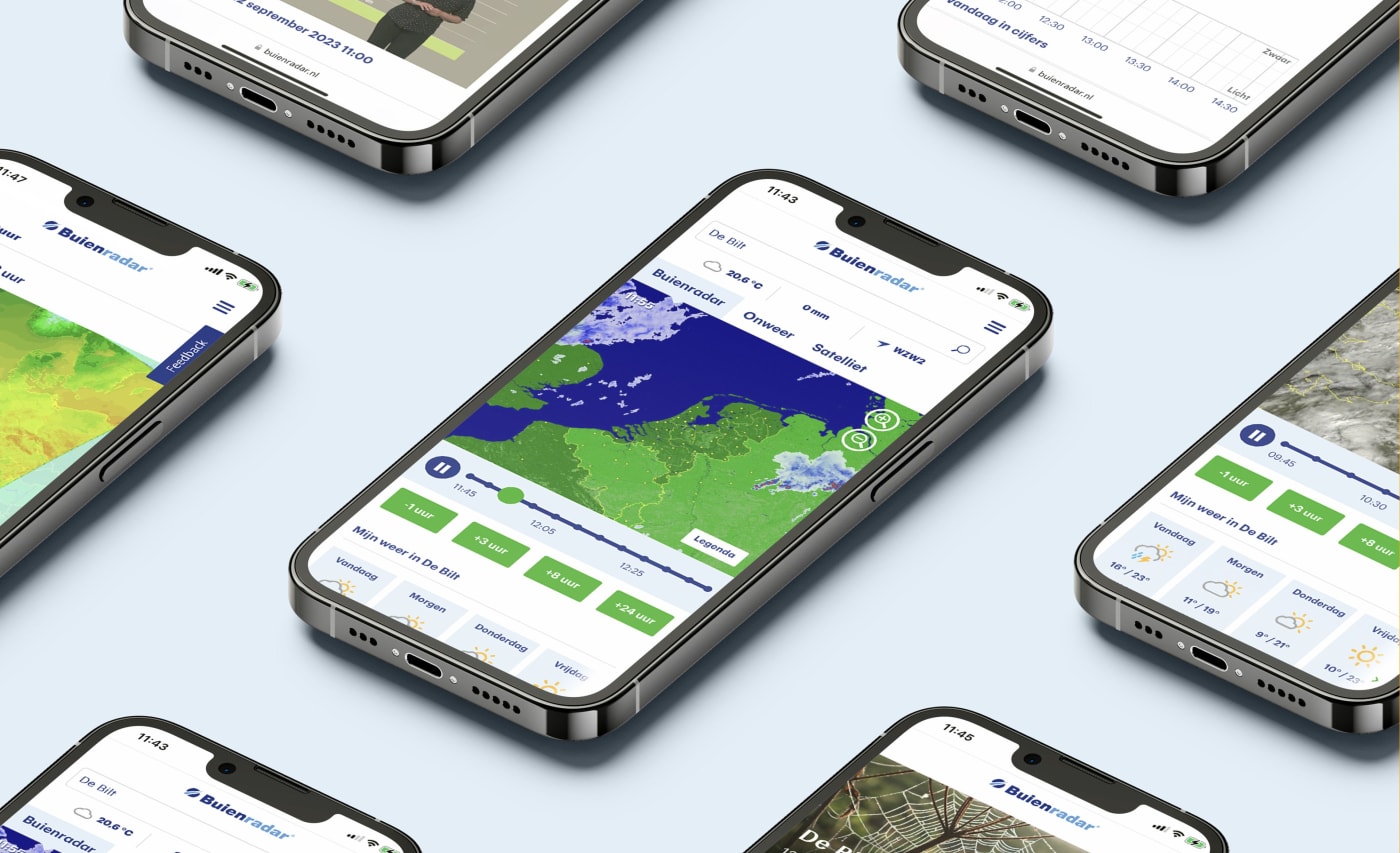 Key Agency case: Buienradar design system voor mobile