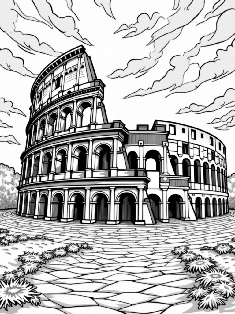 Ancient Rome Rome / Coloring Page / Learning Corner