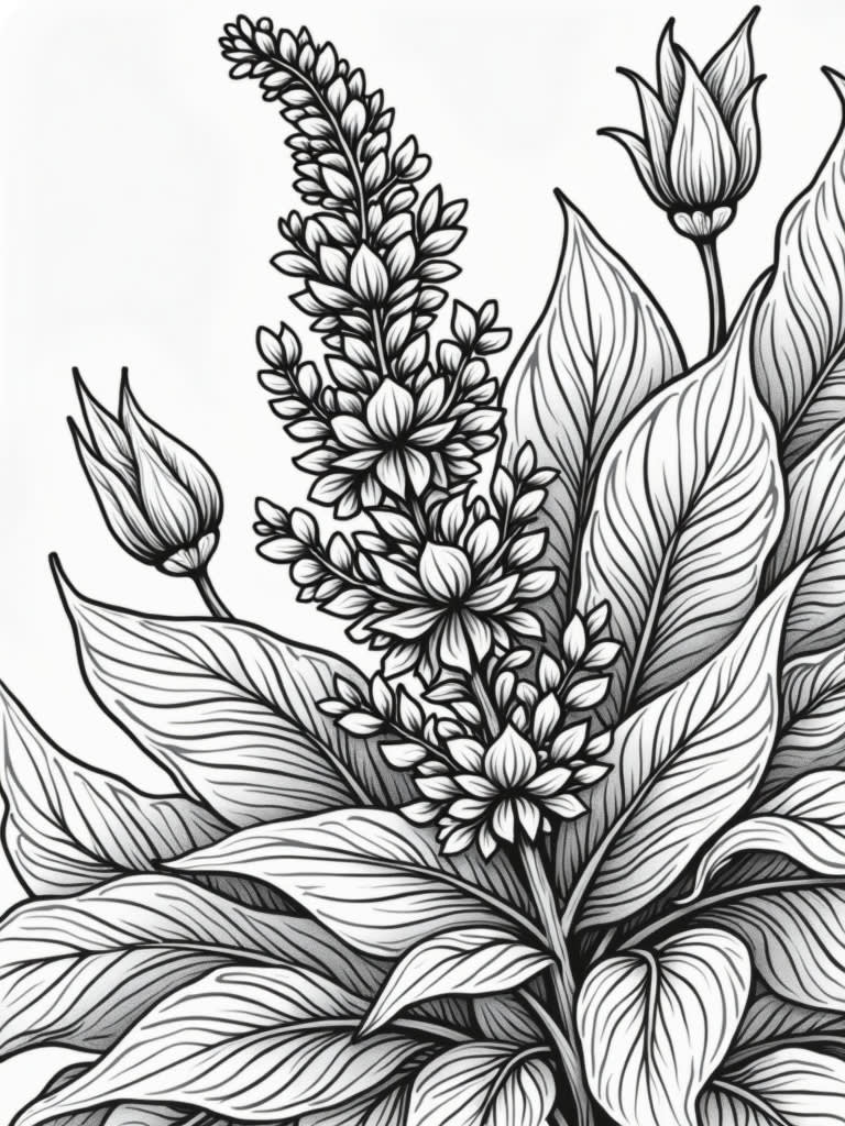 Majestic sage / Coloring Page / Learning Corner