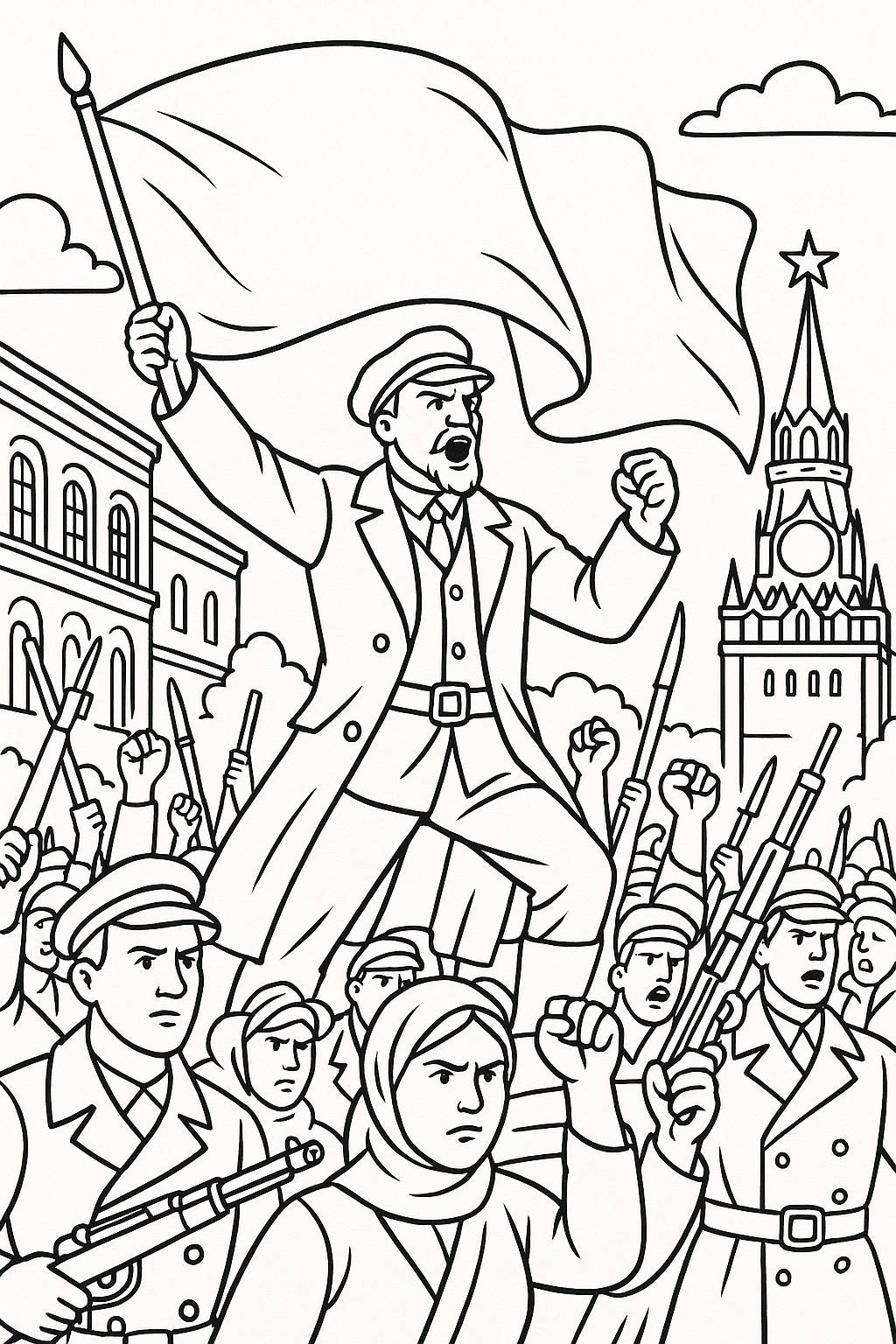 Russian revolution / Coloring Page / Learning Corner
