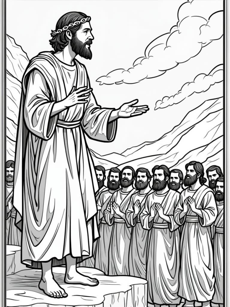 john the baptist preaching / Coloring Page / Learning Corner