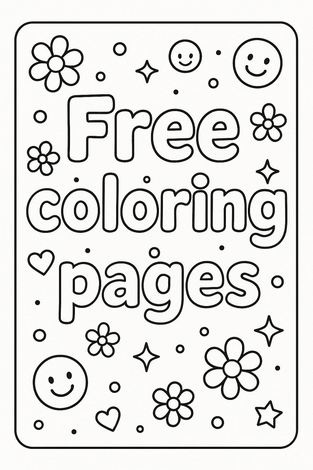 text of 'Free coloring pages', simple but fun / Coloring Page ...