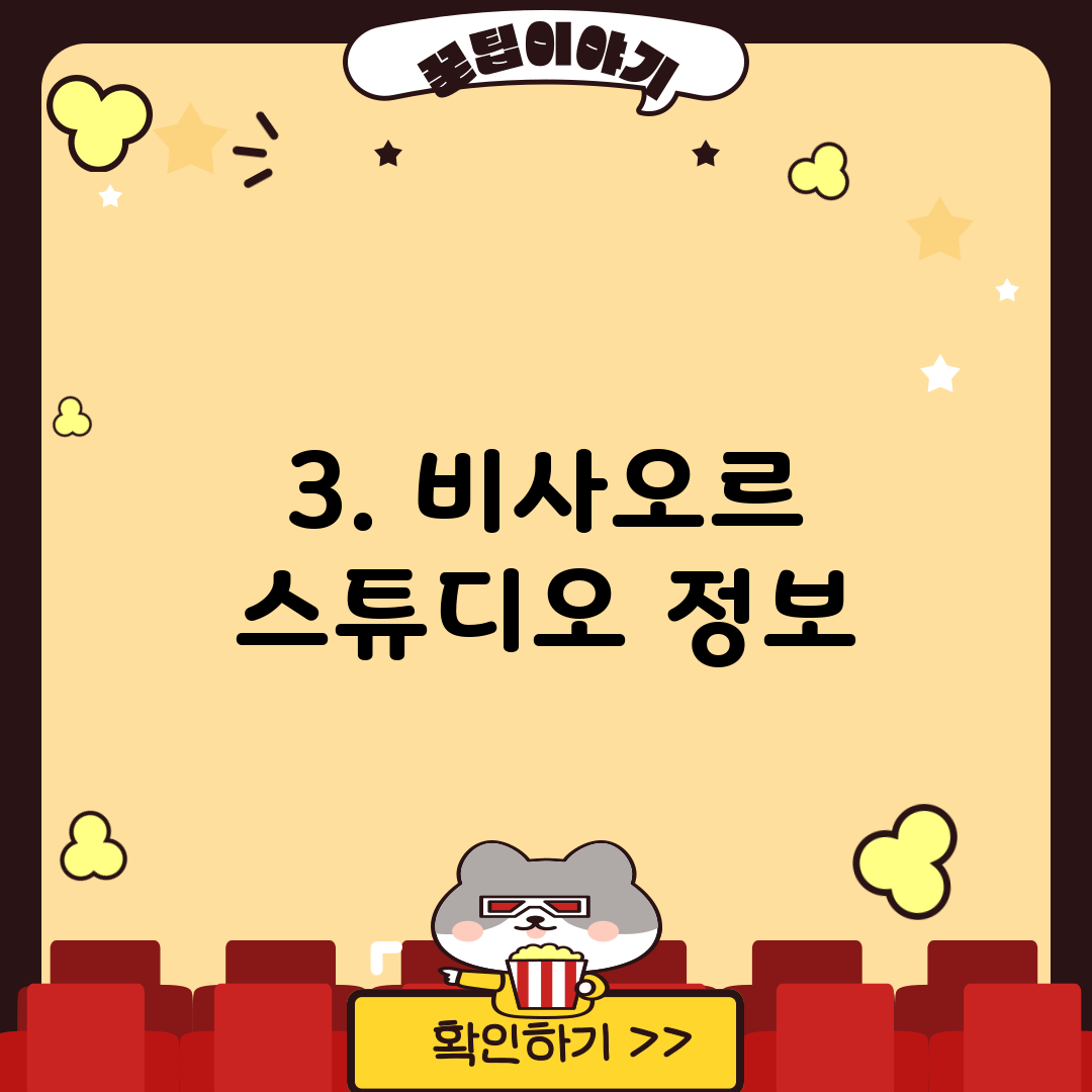 3. 비사오르 스튜디오 정보