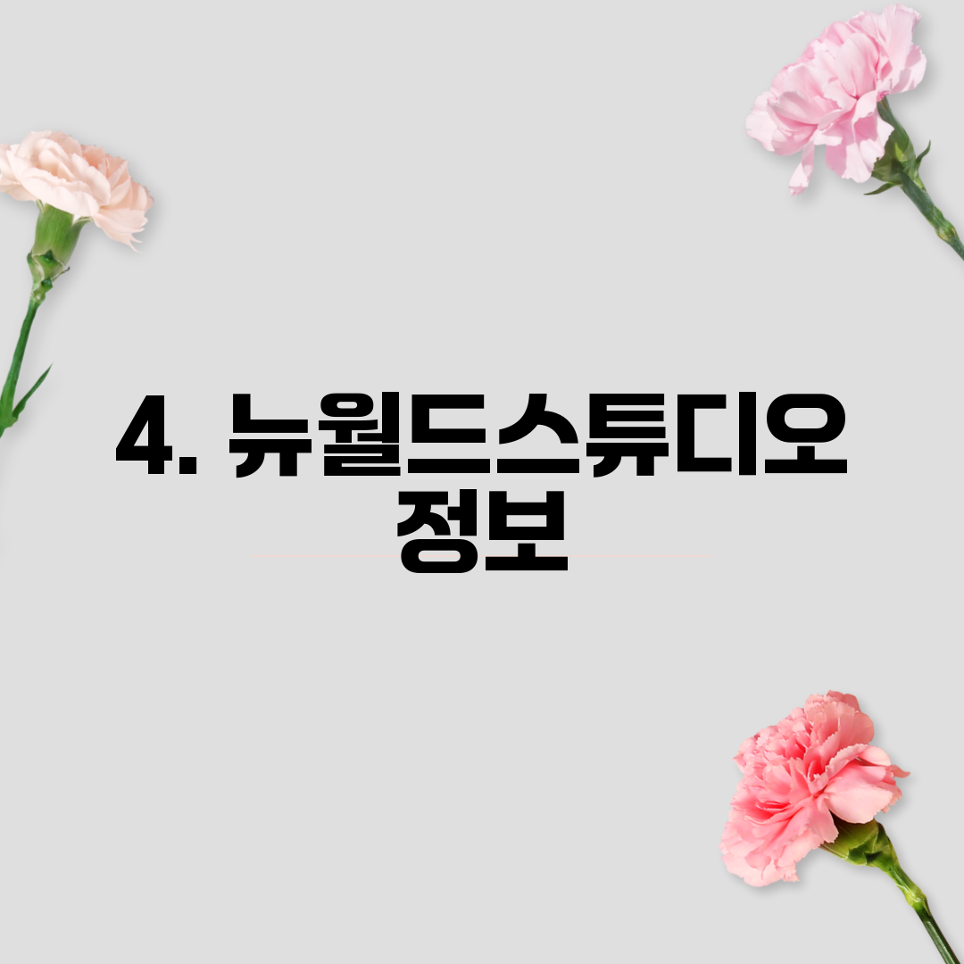 4. 뉴월드스튜디오 정보