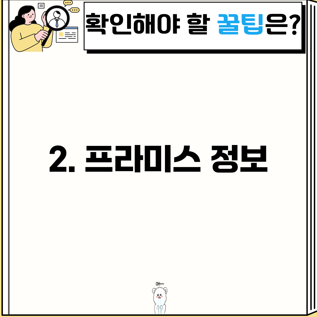 2. 프라미스 정보
