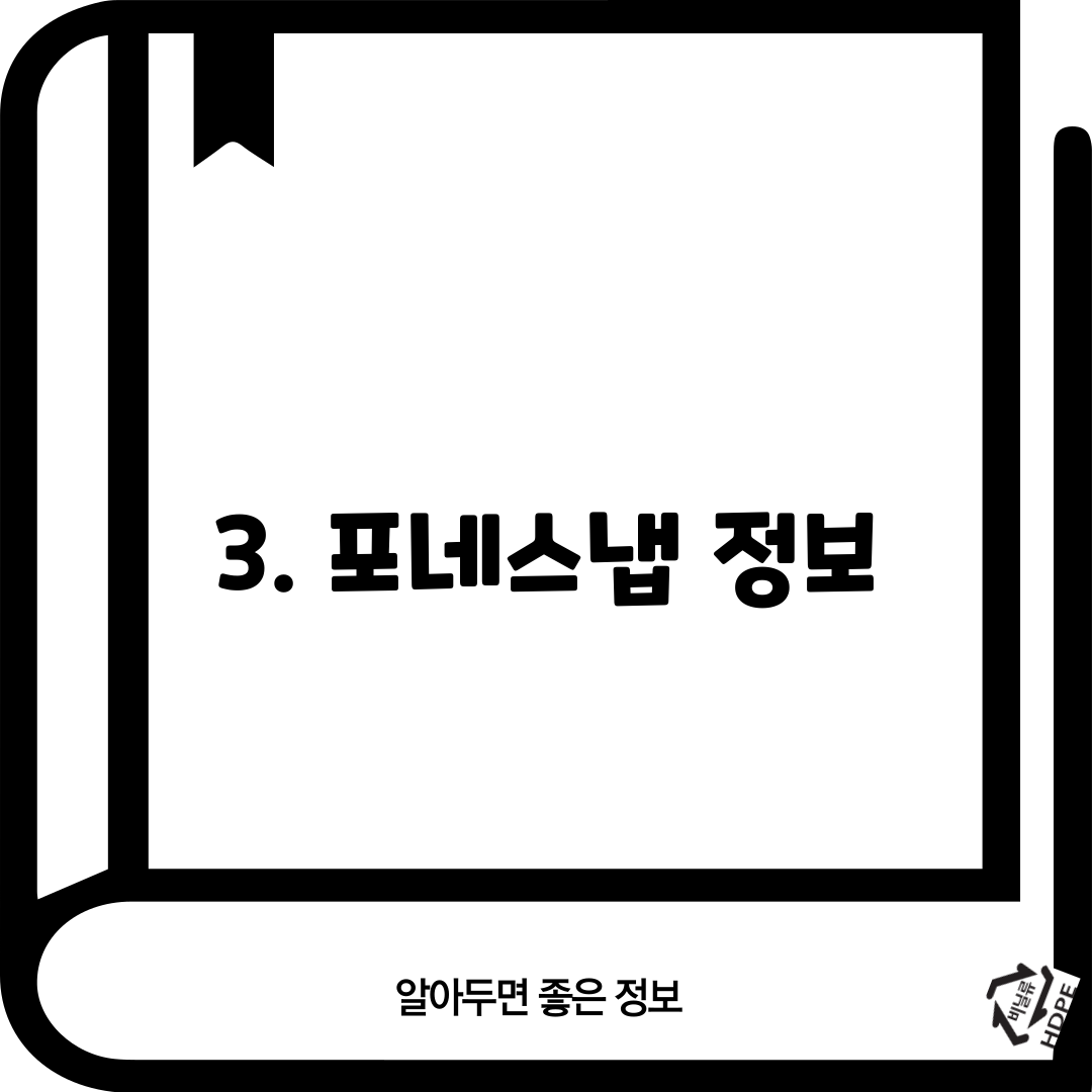 3. 포네스냅 정보