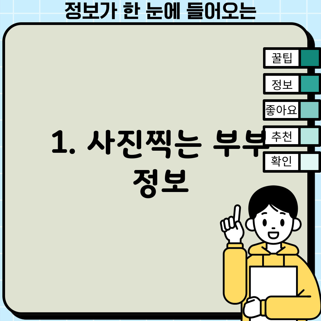 1. 사진찍는 부부 정보