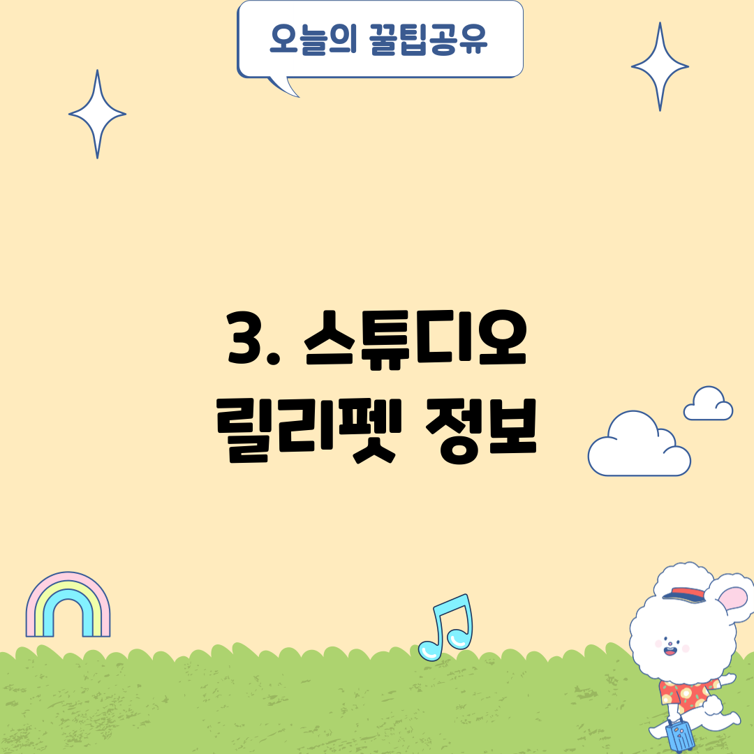 3. 스튜디오 릴리펫 정보