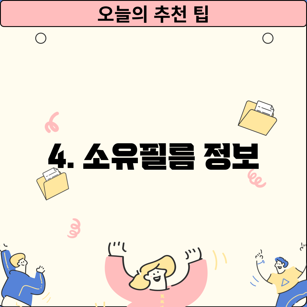 4. 소유필름 정보