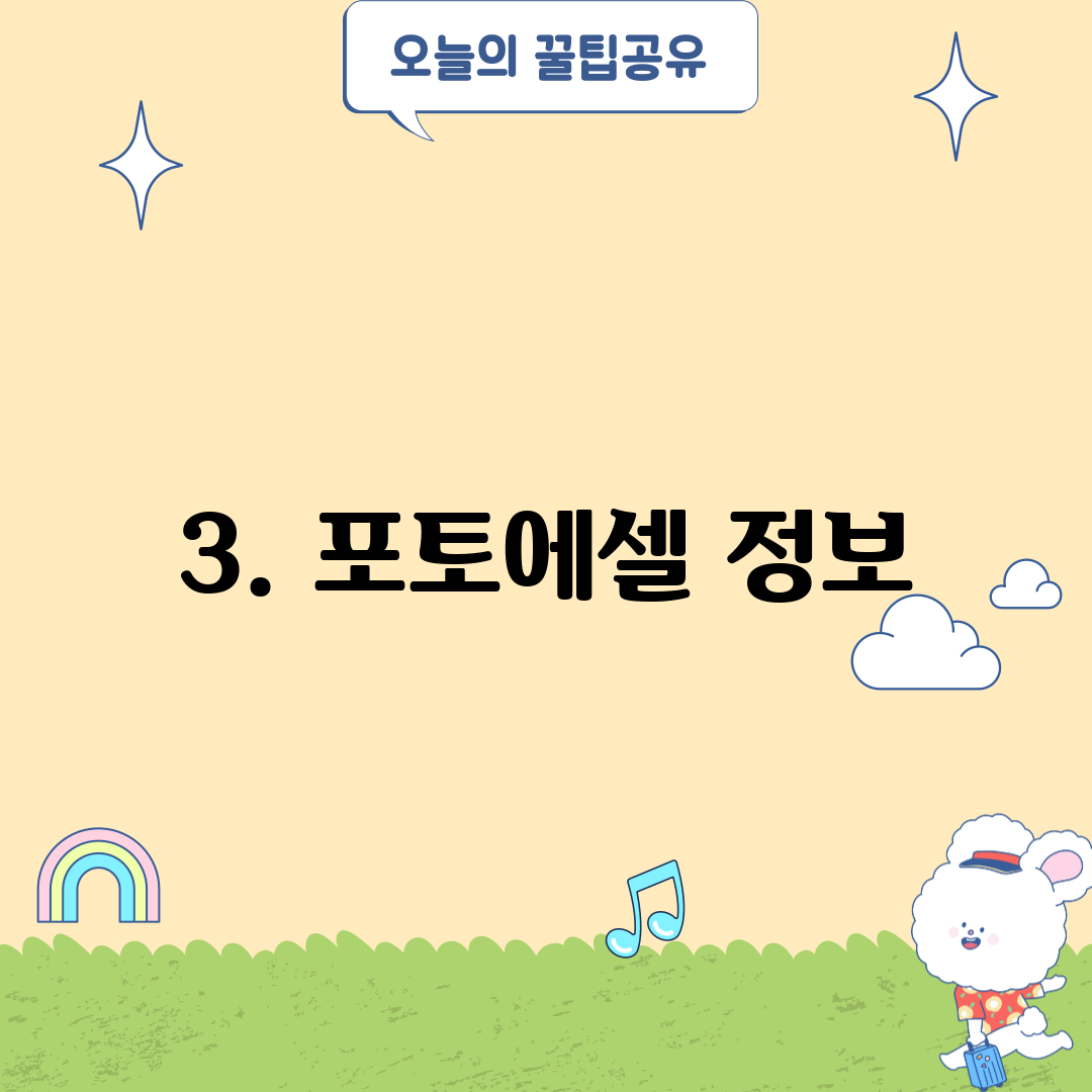 3. 포토에셀 정보