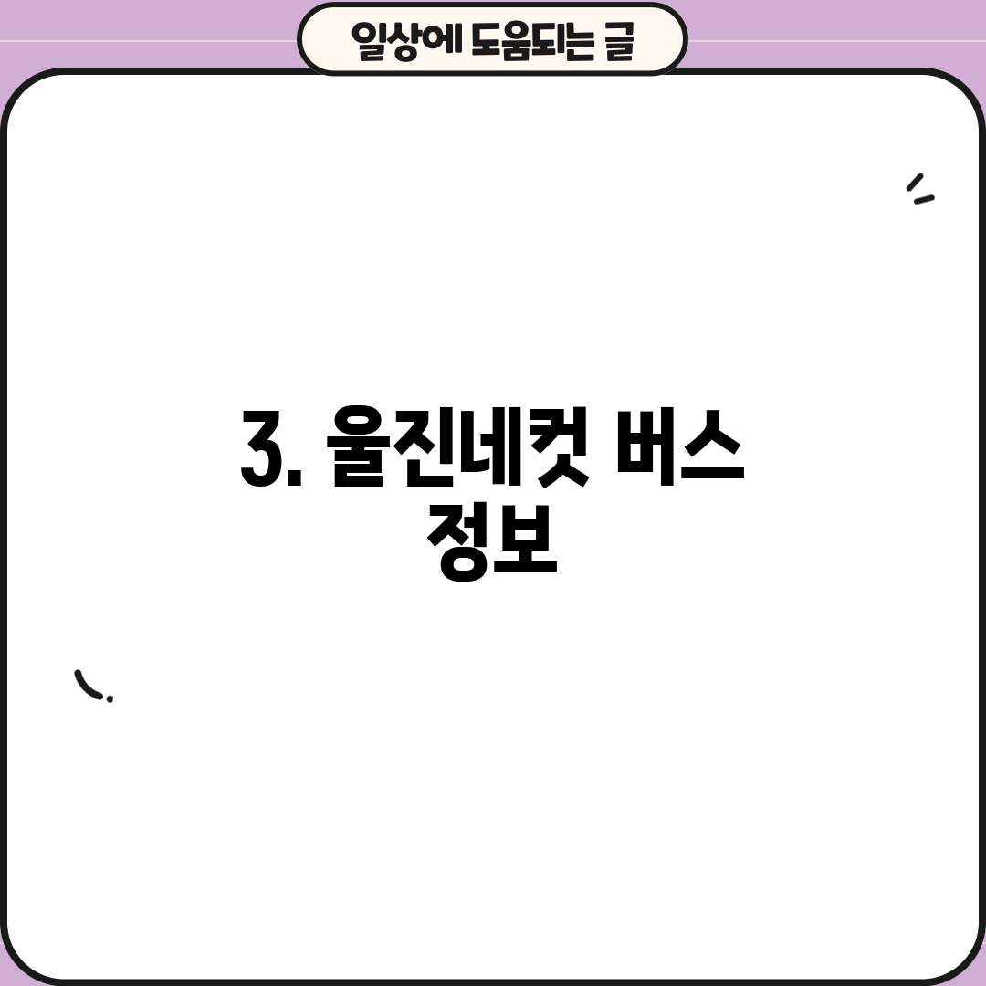 3. 울진네컷 버스 정보
