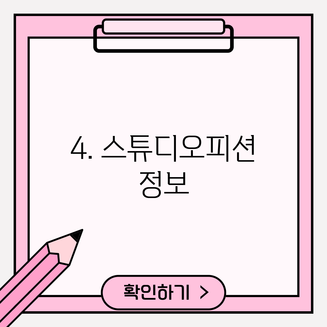 4. 스튜디오피션 정보