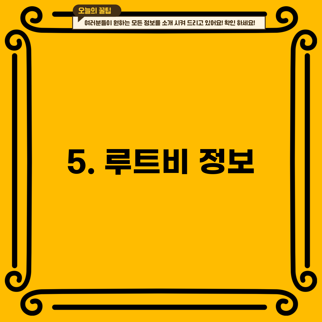 5. 루트비 정보