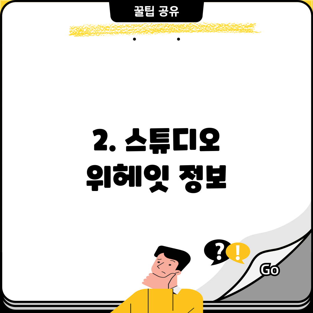 2. 스튜디오 위헤잇 정보
