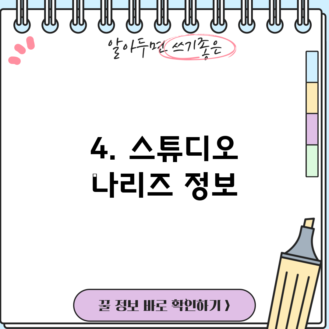 4. 스튜디오 나리즈 정보