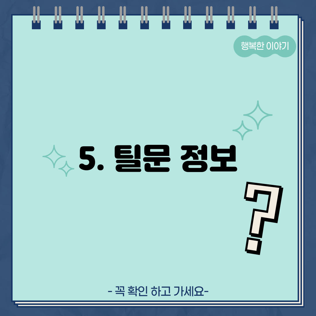 5. 틸문 정보
