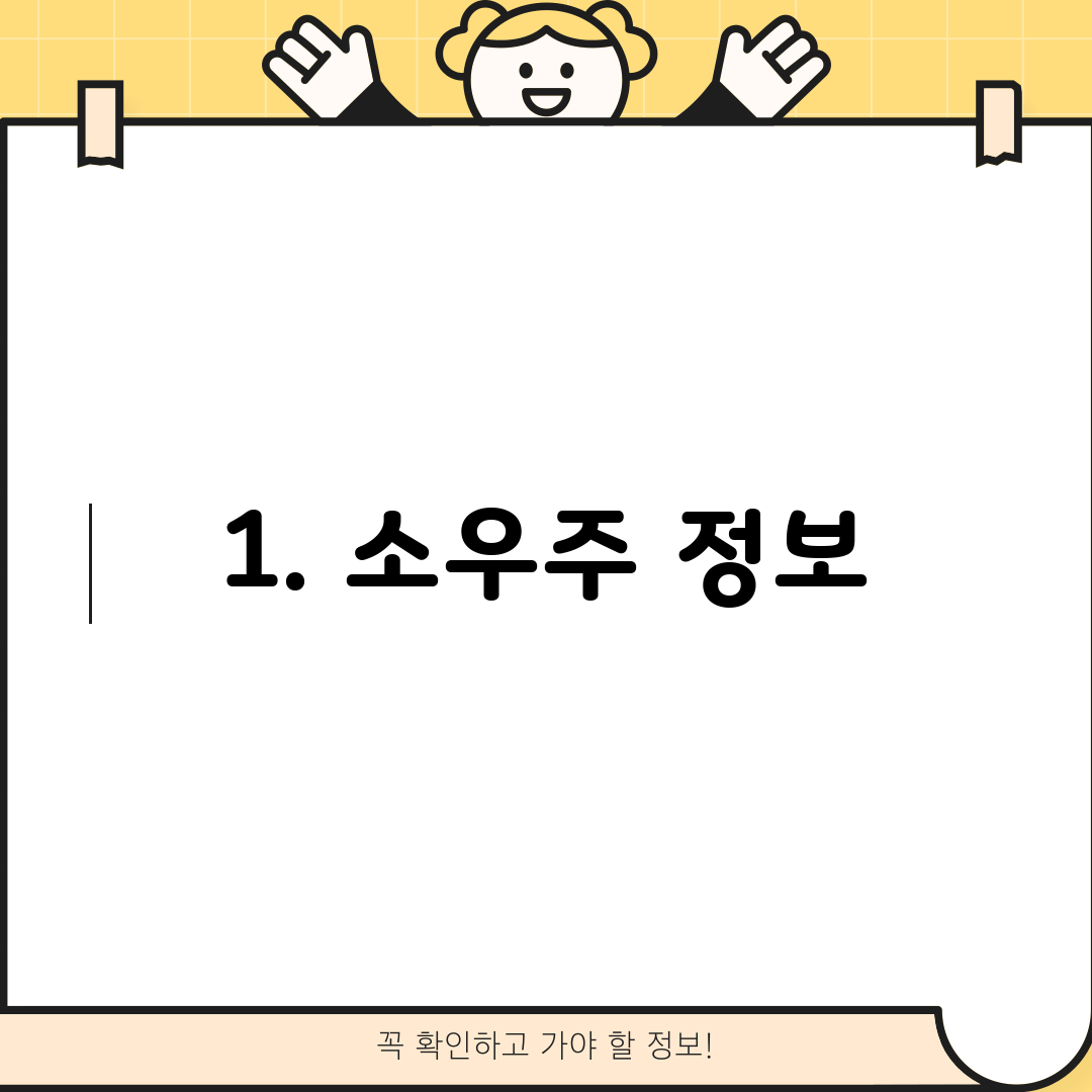1. 소우주 정보
