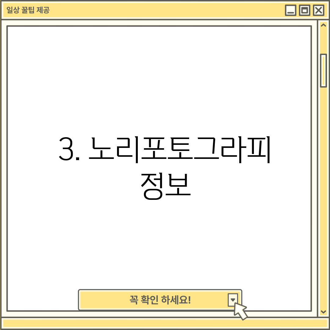 3. 노리포토그라피 정보