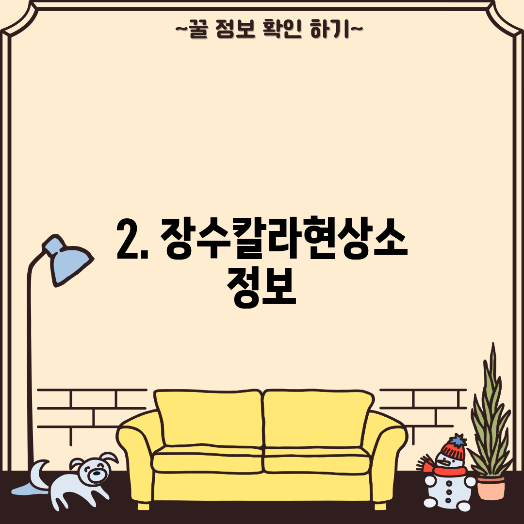 2. 장수칼라현상소 정보