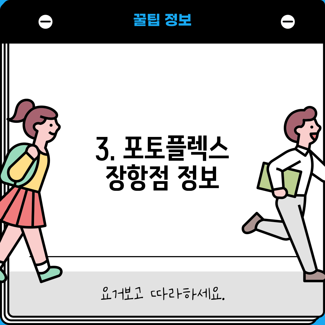 3. 포토플렉스 장항점 정보