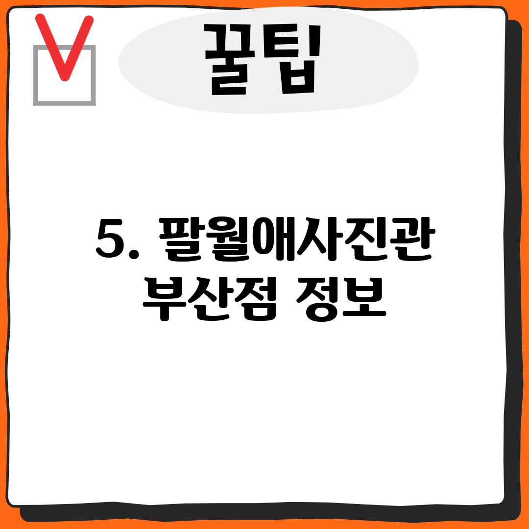 5. 팔월애사진관 부산점 정보