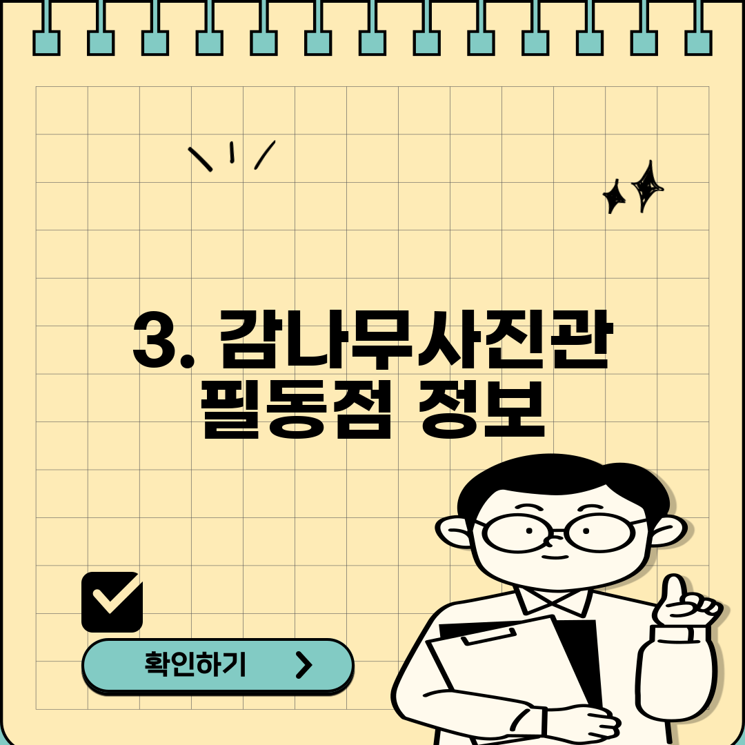 3. 감나무사진관 필동점 정보