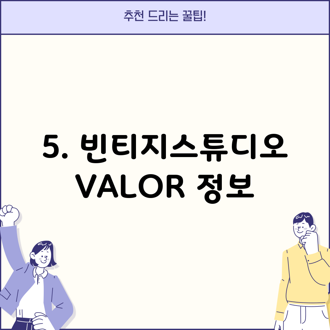 5. 빈티지스튜디오 VALOR 정보