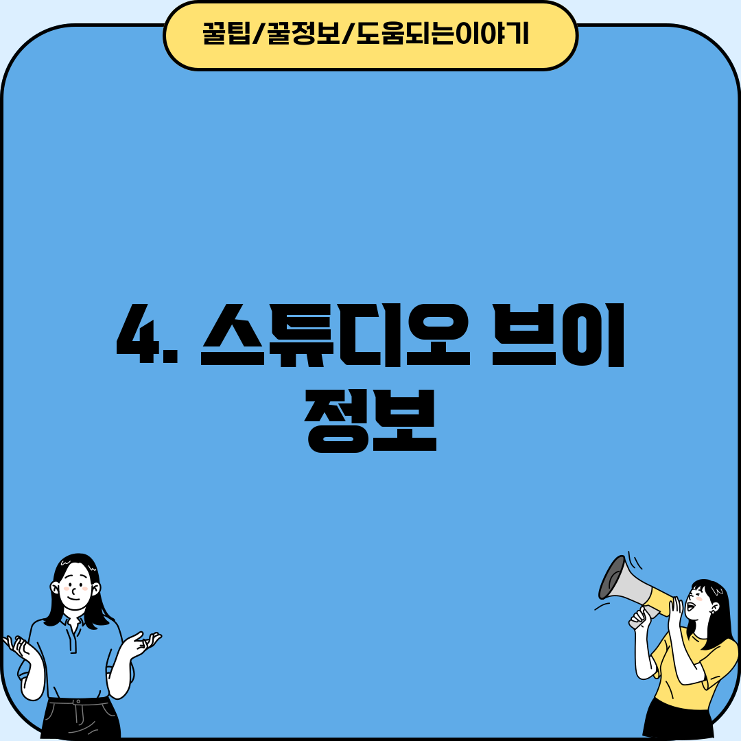 4. 스튜디오 브이 정보