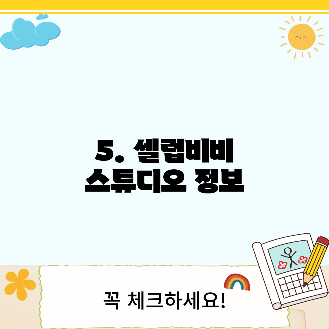 5. 셀럽비비 스튜디오 정보
