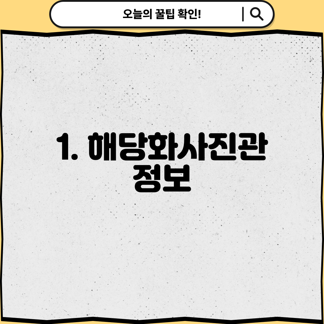 1. 해당화사진관 정보