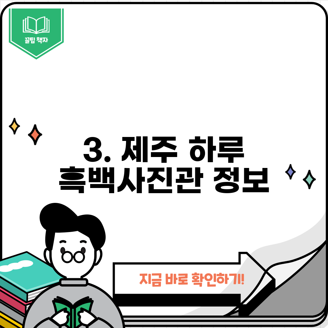 3. 제주 하루 흑백사진관 정보