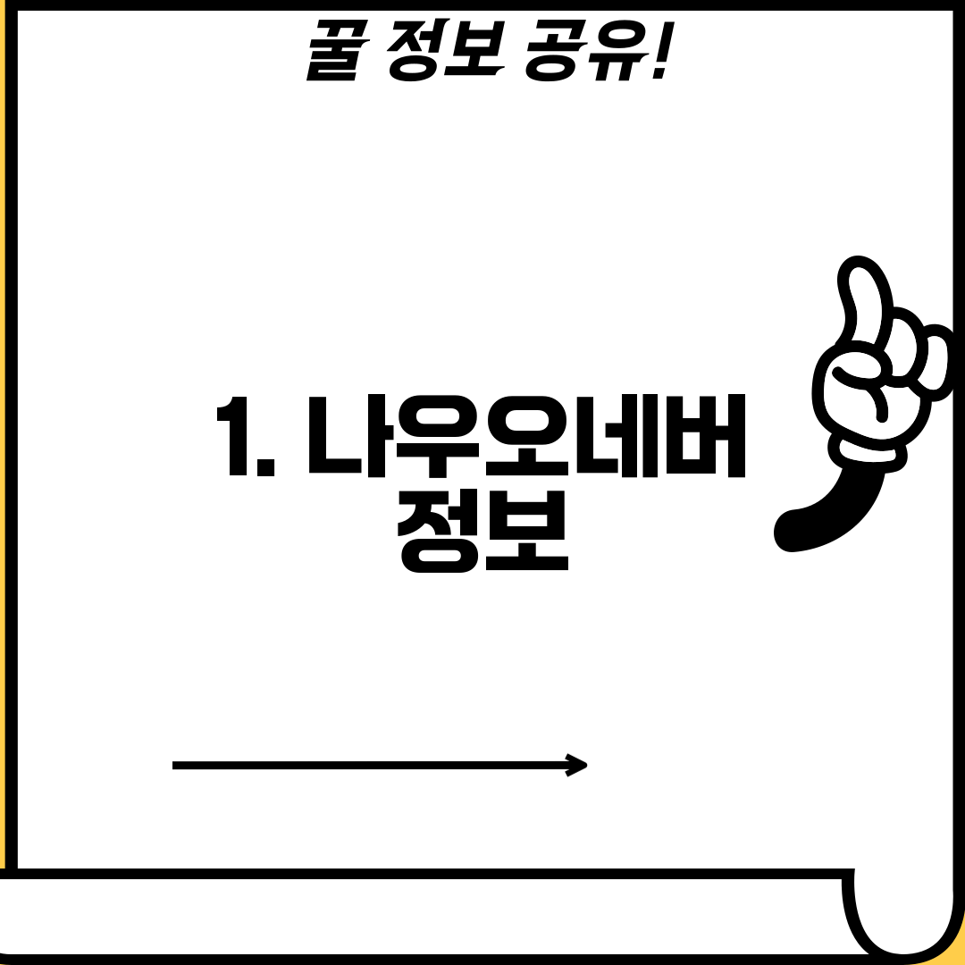 1. 나우오네버 정보