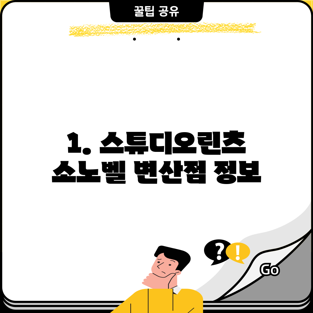 1. 스튜디오린츠 소노벨 변산점 정보