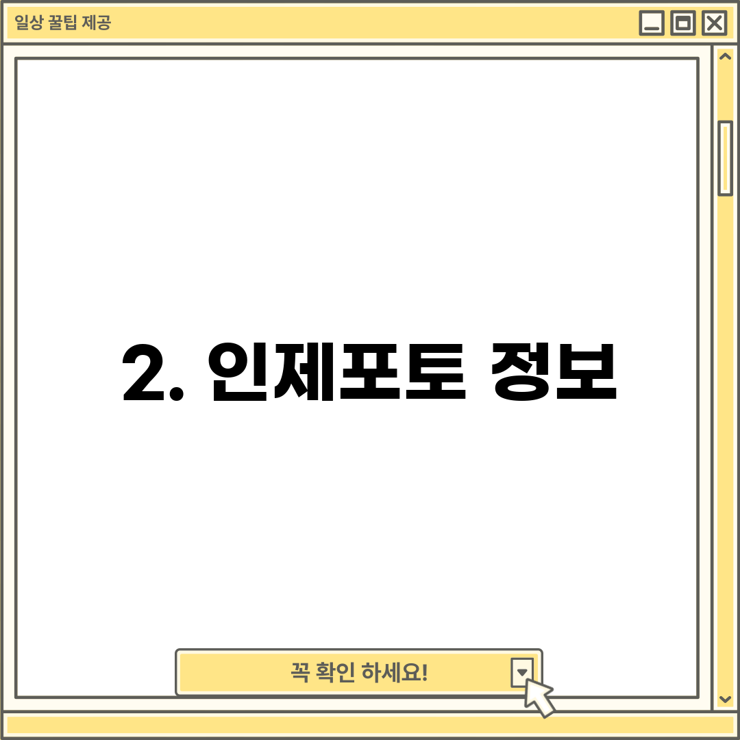 2. 인제포토 정보