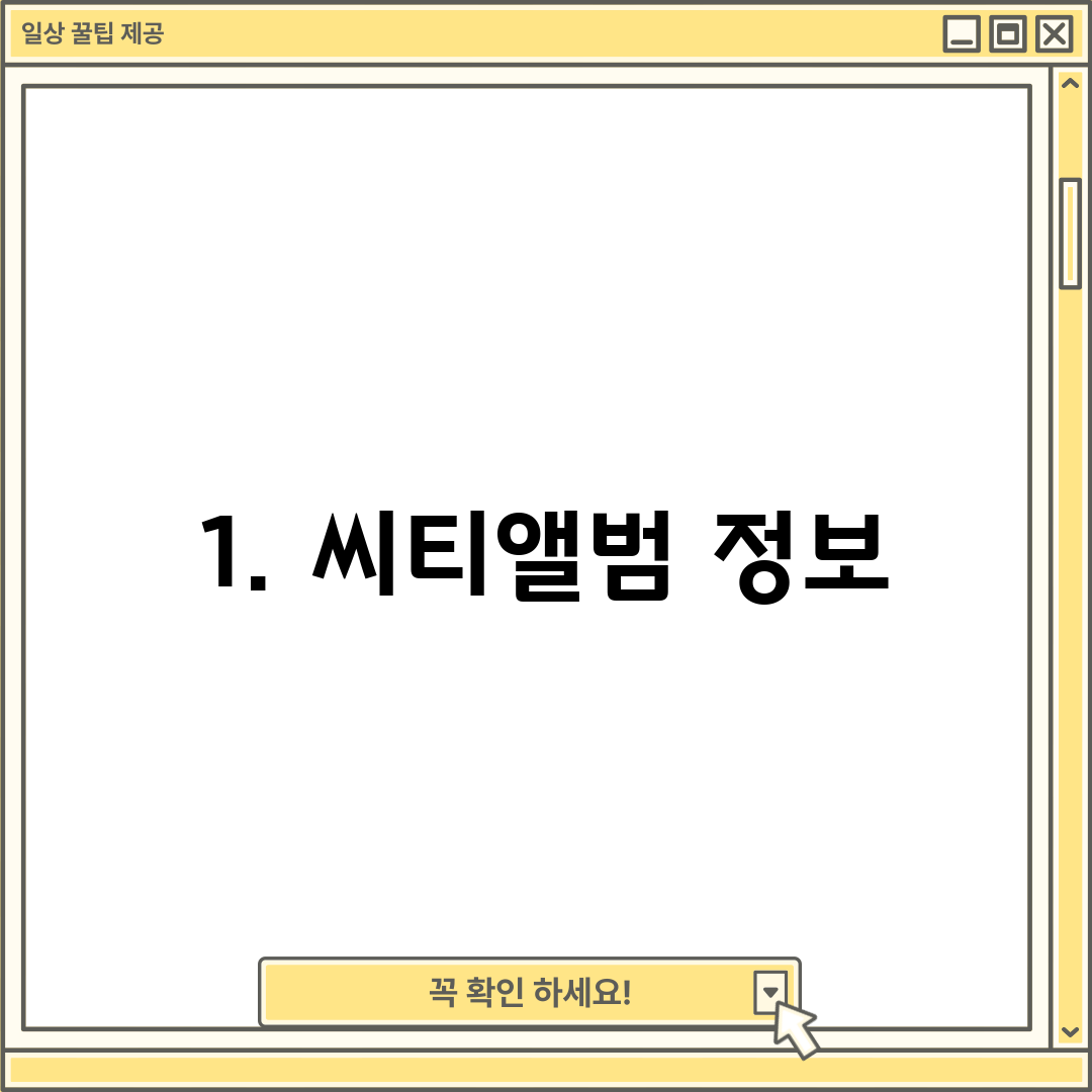 1. 씨티앨범 정보