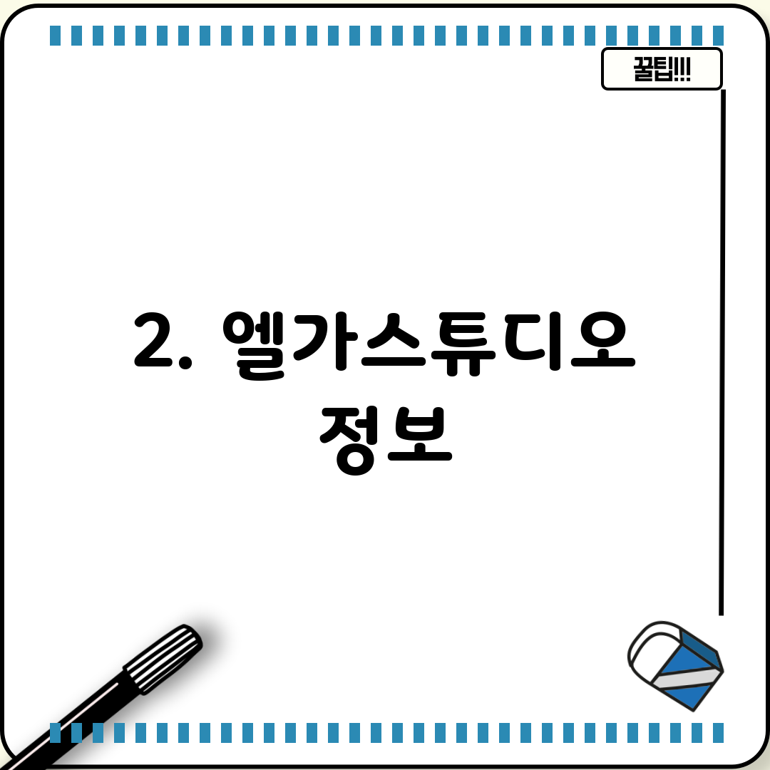 2. 엘가스튜디오 정보