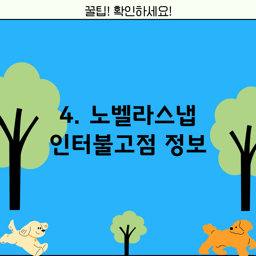 4. 노벨라스냅 인터불고점 정보