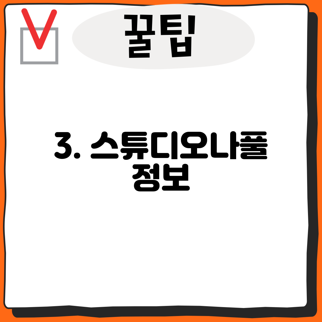 3. 스튜디오나풀 정보