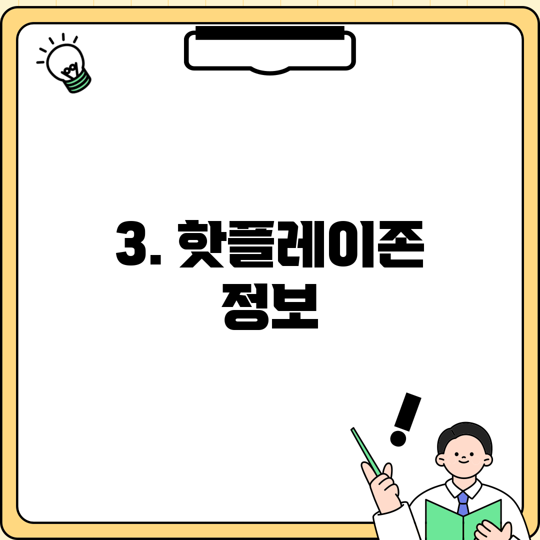 3. 핫플레이존 정보